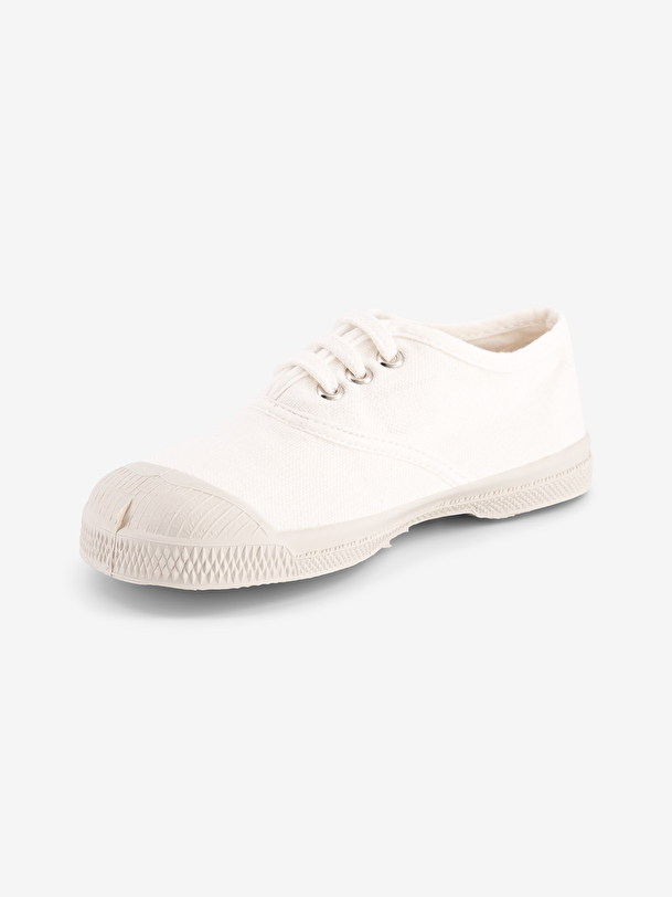KIDS LACE-UP TENNIS - White , Tennis & Shoes Bensimon