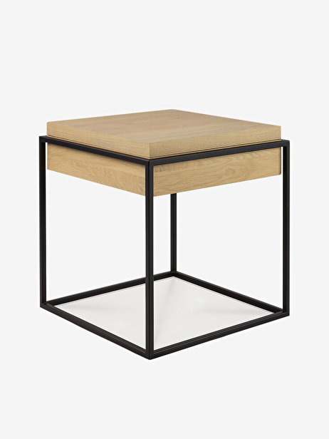 OAK Monolit BEDSIDE TABLE -  Light oak , Home design Bensimon