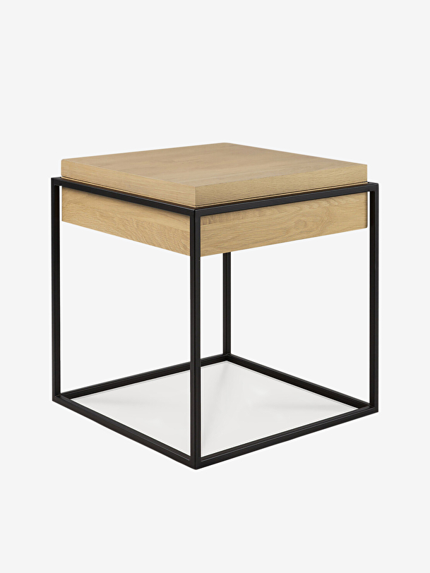 OAK Monolit BEDSIDE TABLE -  Light oak , Home design Bensimon