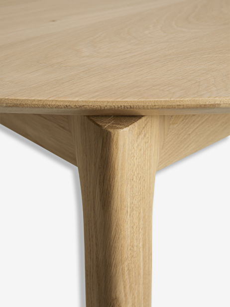 OAK BOK ROUND EXTENDABLE TABLE 129-179 -  Light oak , Home design Bensimon