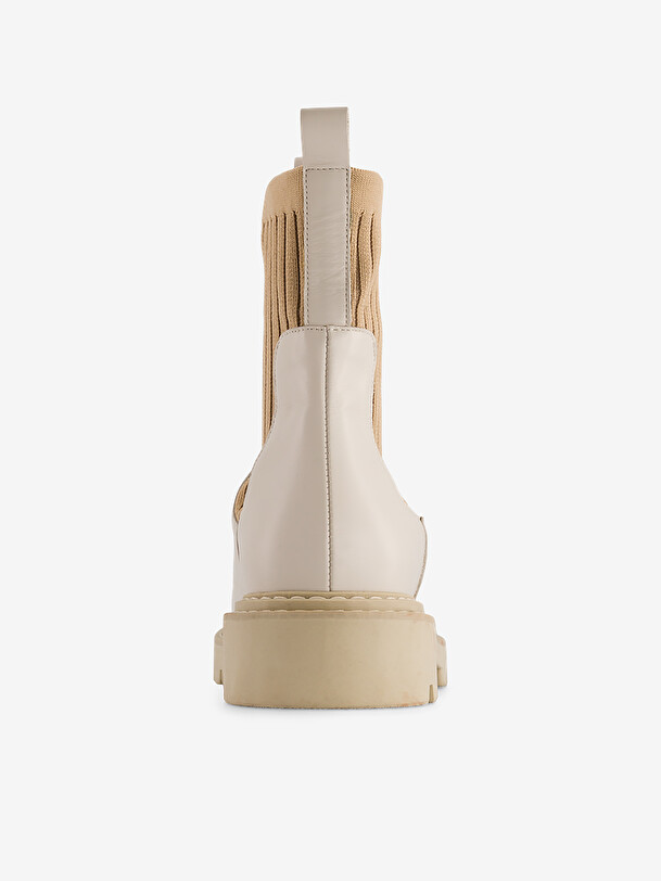 CHELSEA BOOTS -  Ecru , Ready-to-wear Bensimon