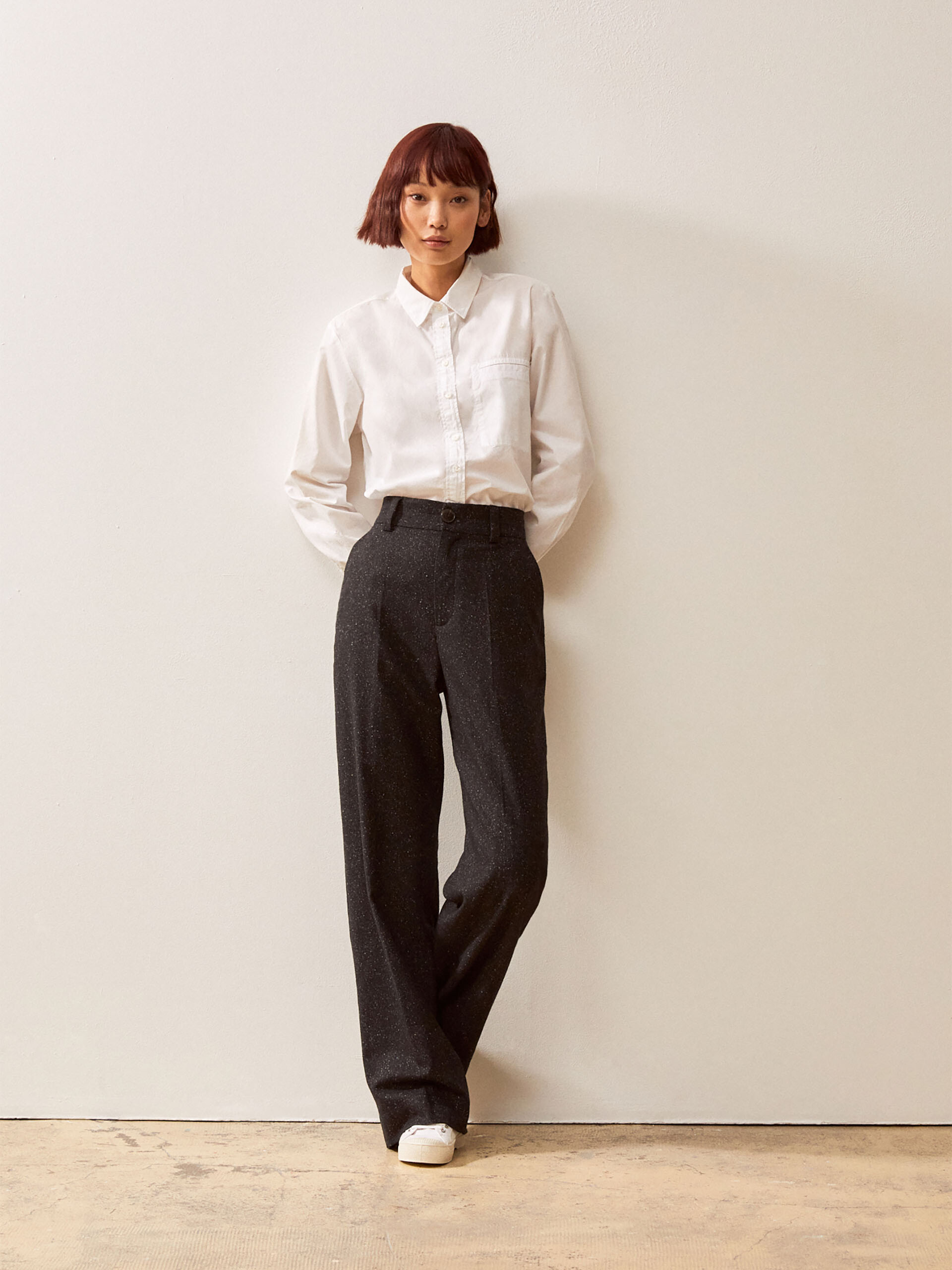 DAMA TROUSERS -  Charbon , Ready-to-wear Bensimon