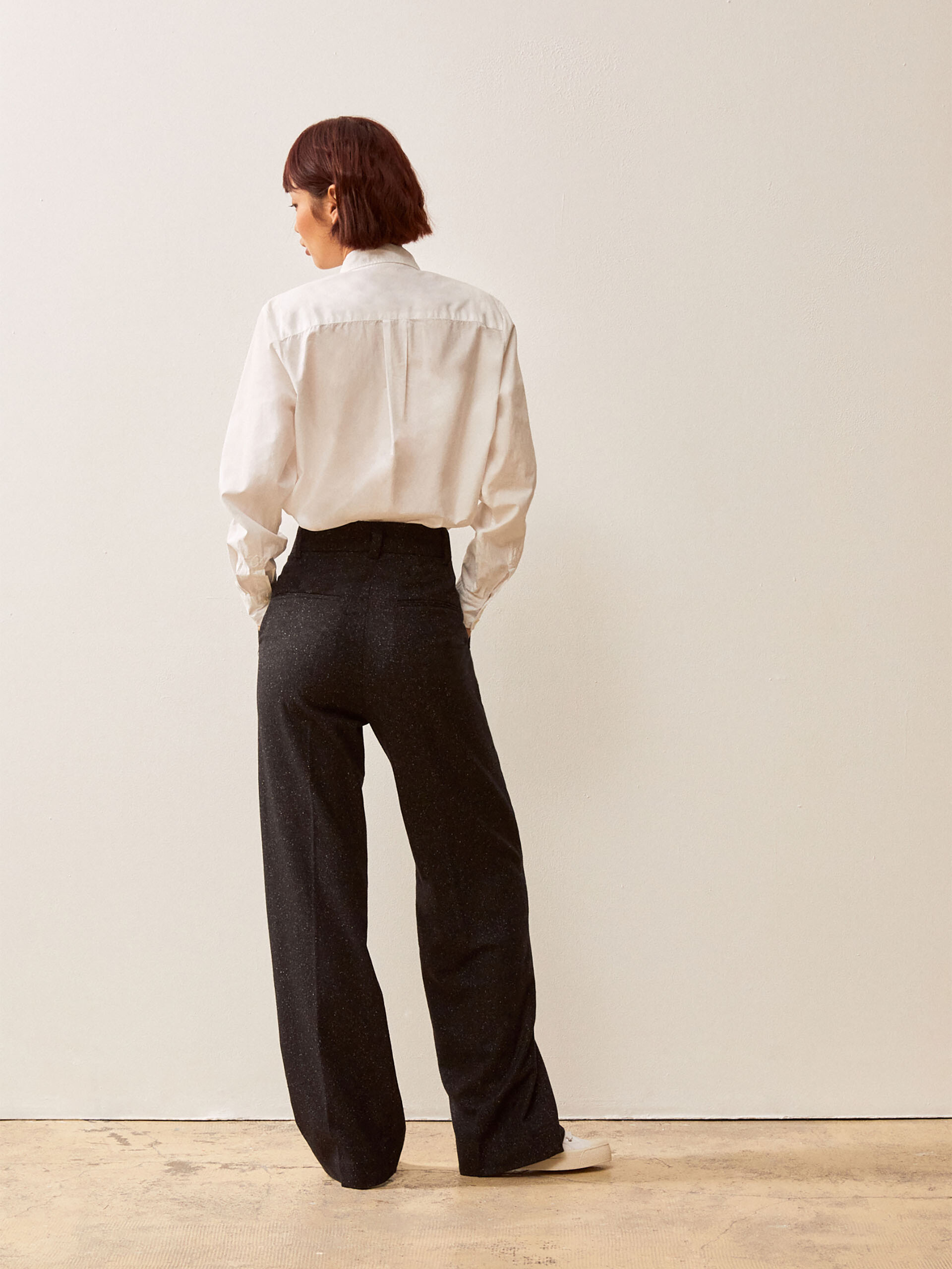DAMA TROUSERS -  Charbon , Ready-to-wear Bensimon