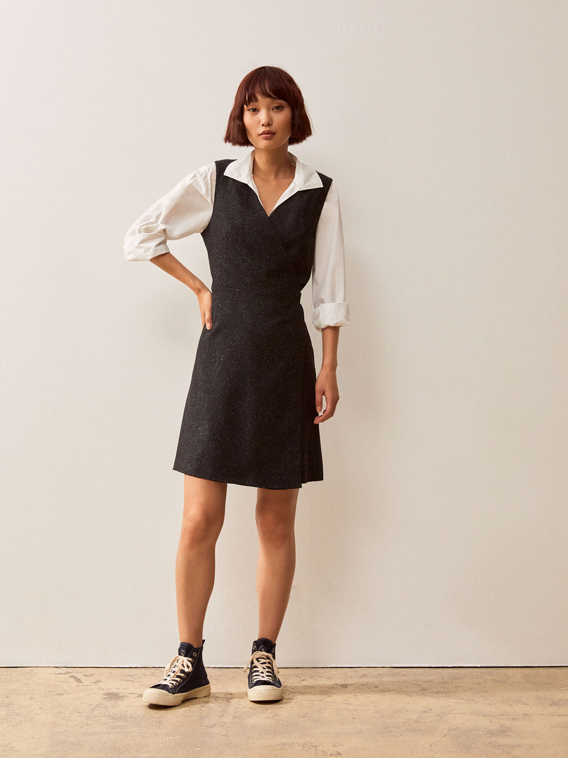 INOUK DRESS -  Charbon , Ready-to-wear Bensimon