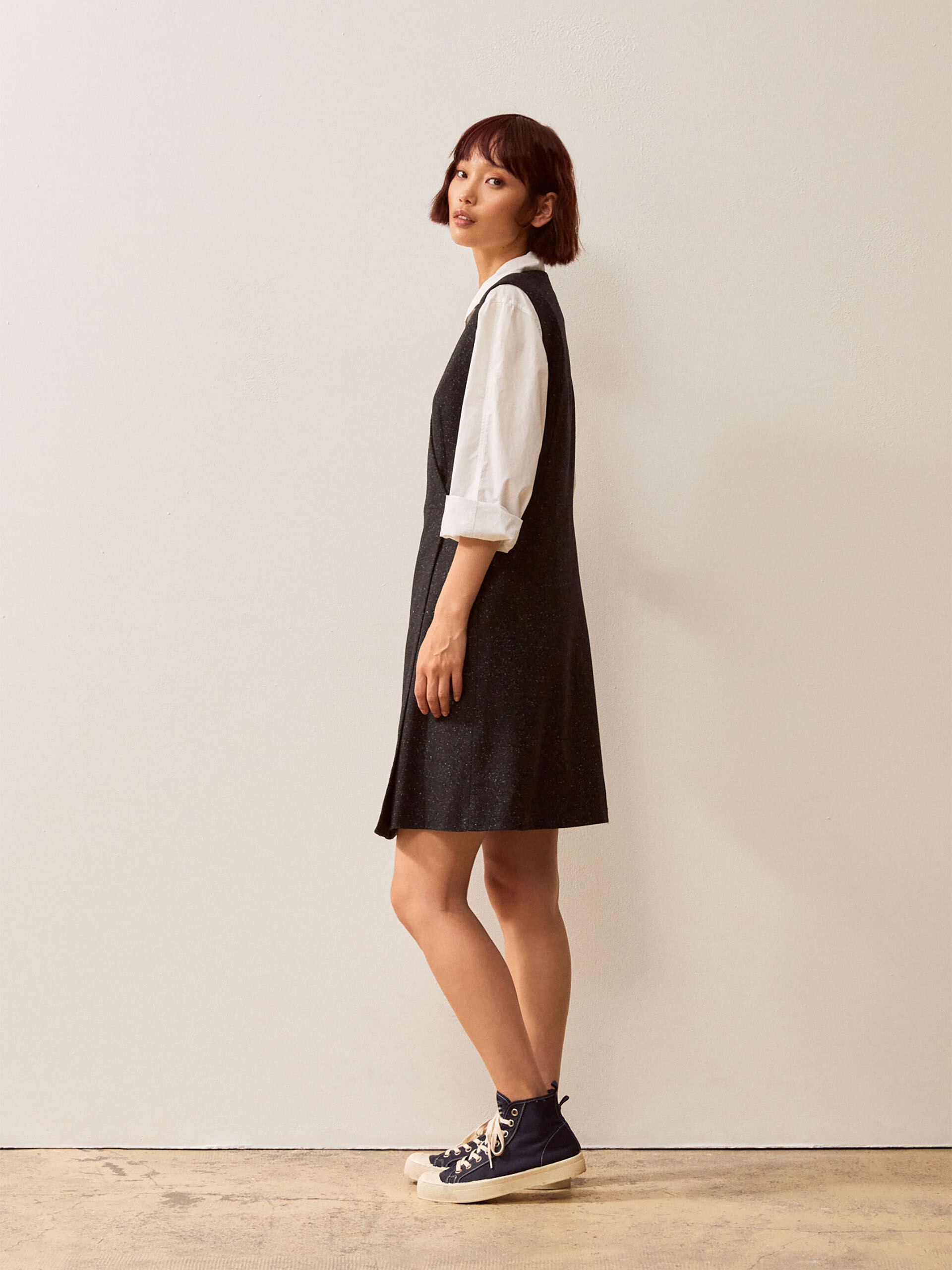 INOUK DRESS -  Charbon , Ready-to-wear Bensimon