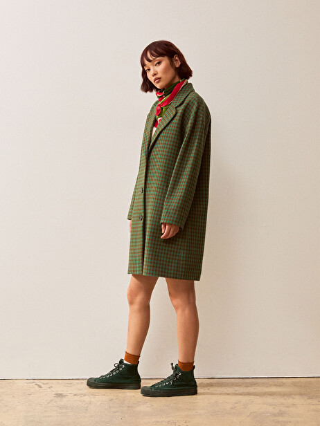 LOWANAU COAT -  Green tile , Ready-to-wear Bensimon