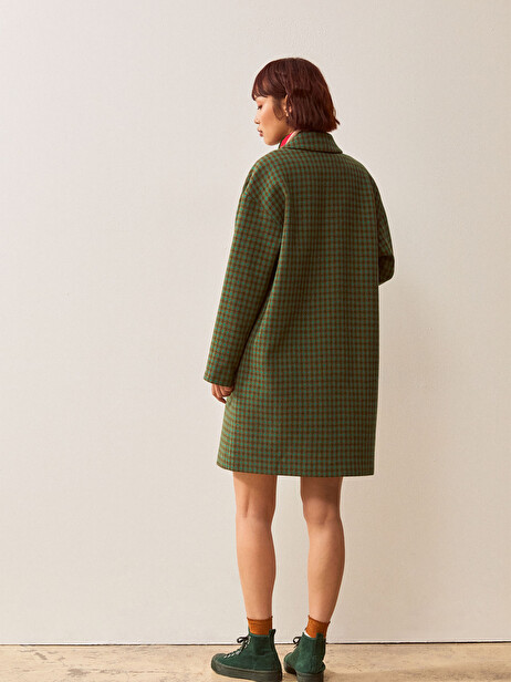 LOWANAU COAT -  Green tile , Ready-to-wear Bensimon