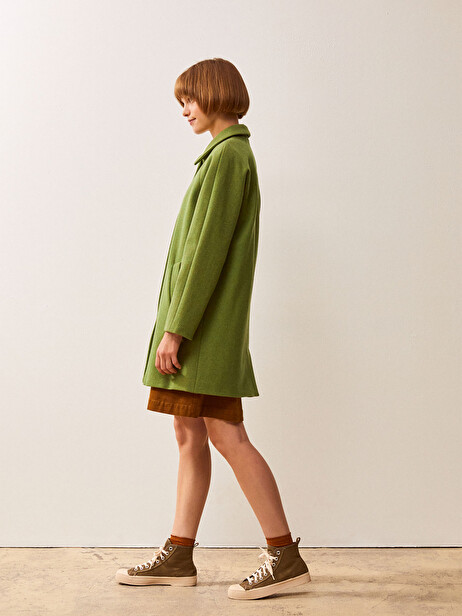 AQUILA COAT -  Prairie green , Ready-to-wear Bensimon