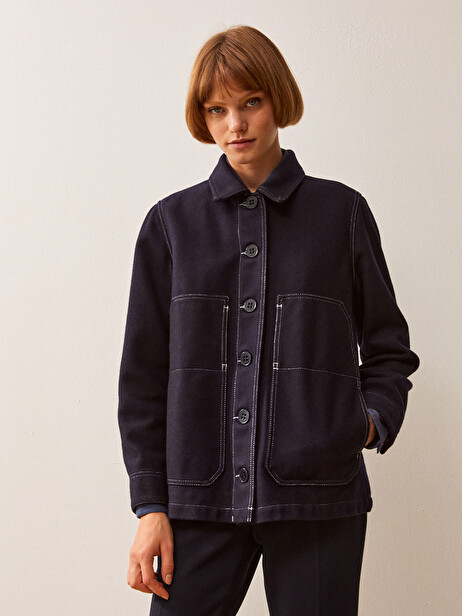 FABRINE JACKET -  Bleu nuit , Ready-to-wear Bensimon