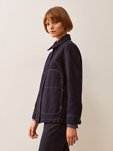 FABRINE JACKET -  Bleu nuit , Ready-to-wear Bensimon