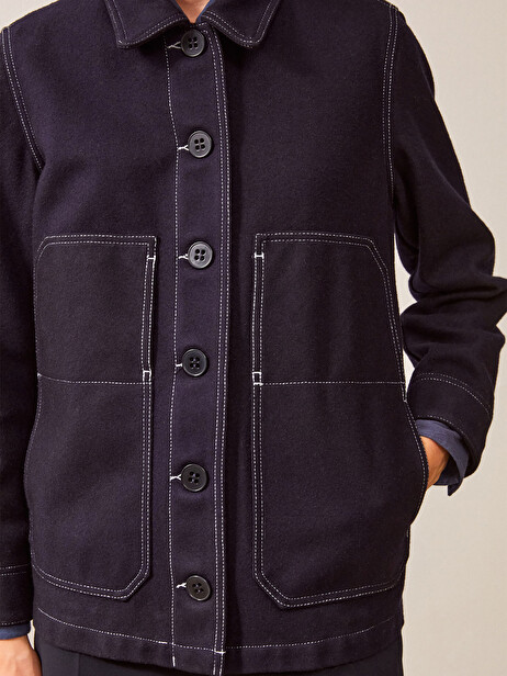 FABRINE JACKET -  Bleu nuit , Ready-to-wear Bensimon