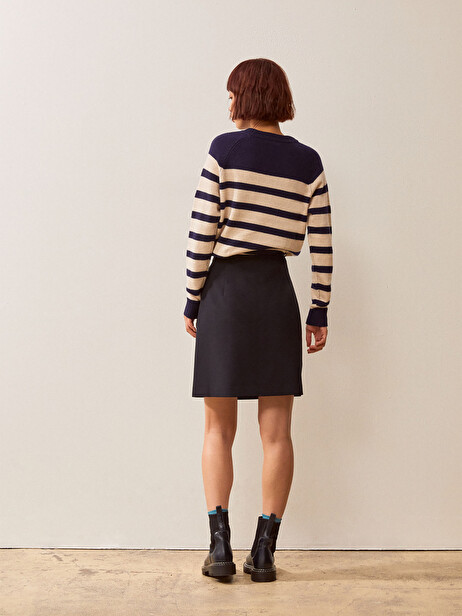 ILANA SKIRT -  Bleu nuit , Ready-to-wear Bensimon