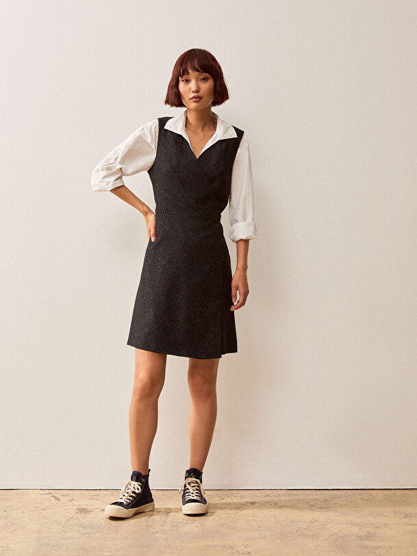 INOUK DRESS -  Charbon , Ready-to-wear Bensimon