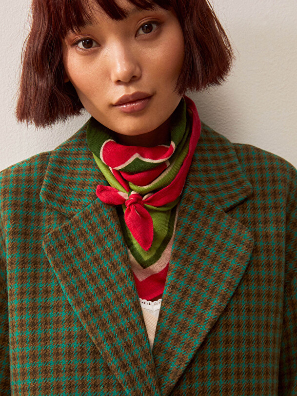 LOWANAU COAT -  Green tile , Ready-to-wear Bensimon