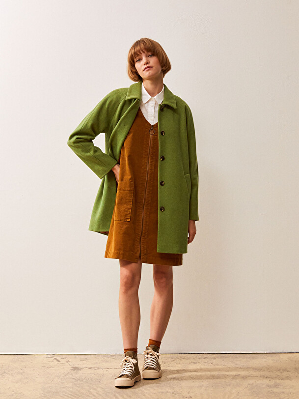 AQUILA COAT -  Prairie green , Ready-to-wear Bensimon
