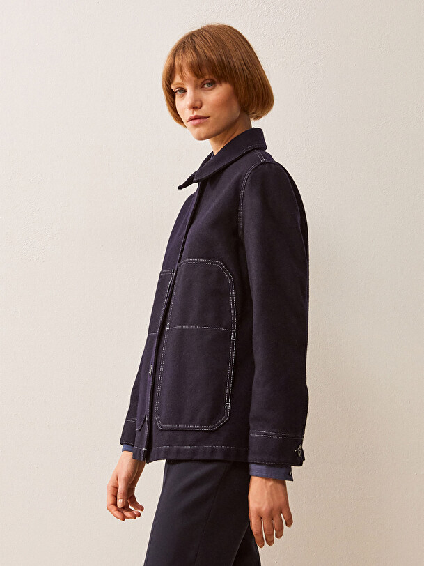 FABRINE JACKET -  Bleu nuit , Ready-to-wear Bensimon