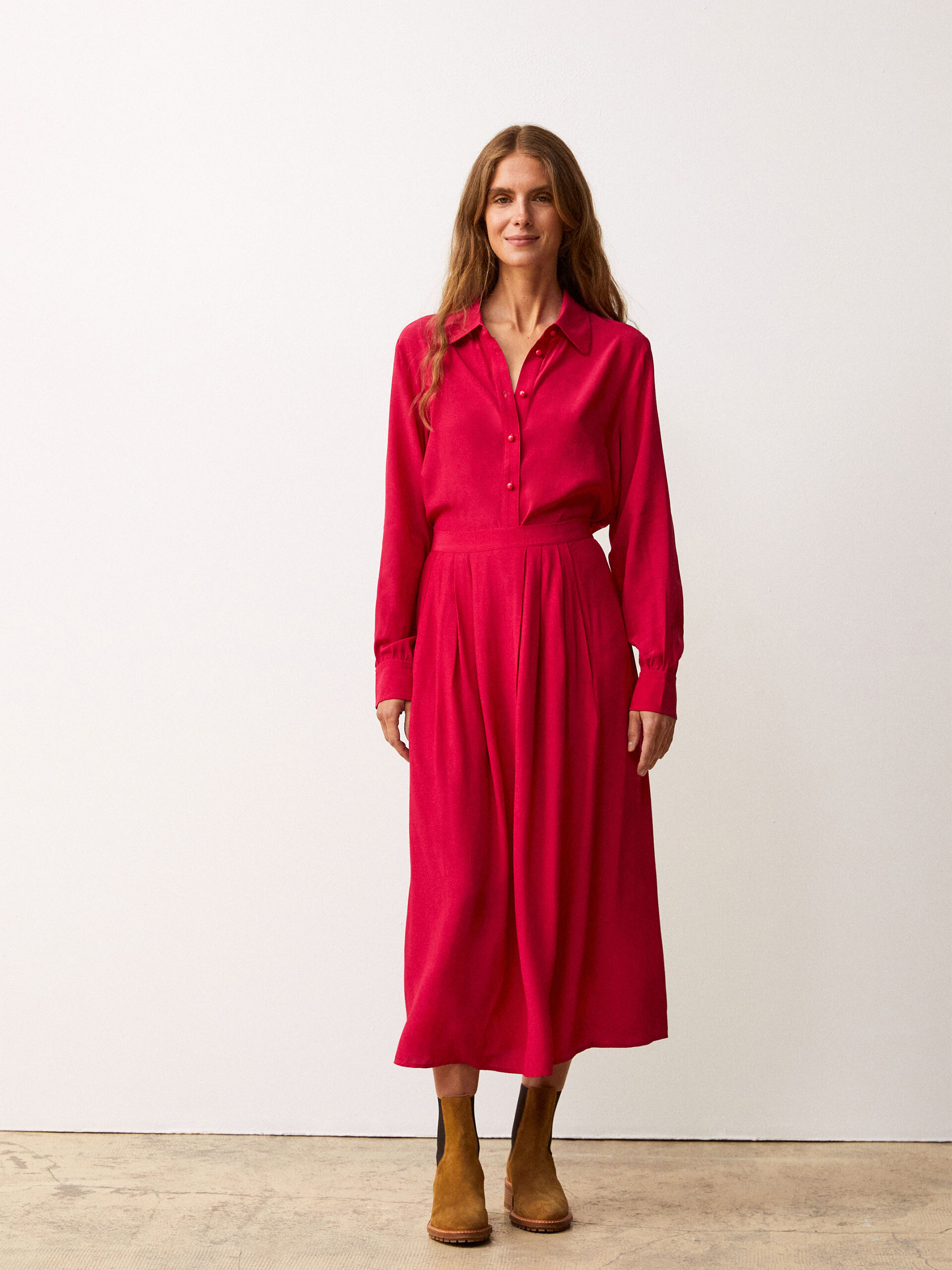 GANGSTER SKIRT -  Fushia , Ready-to-wear Bensimon