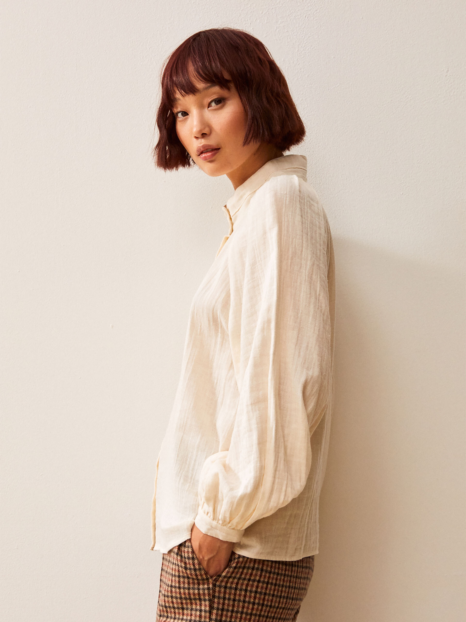 HABA SHIRT -  Cream , Ready-to-wear Bensimon