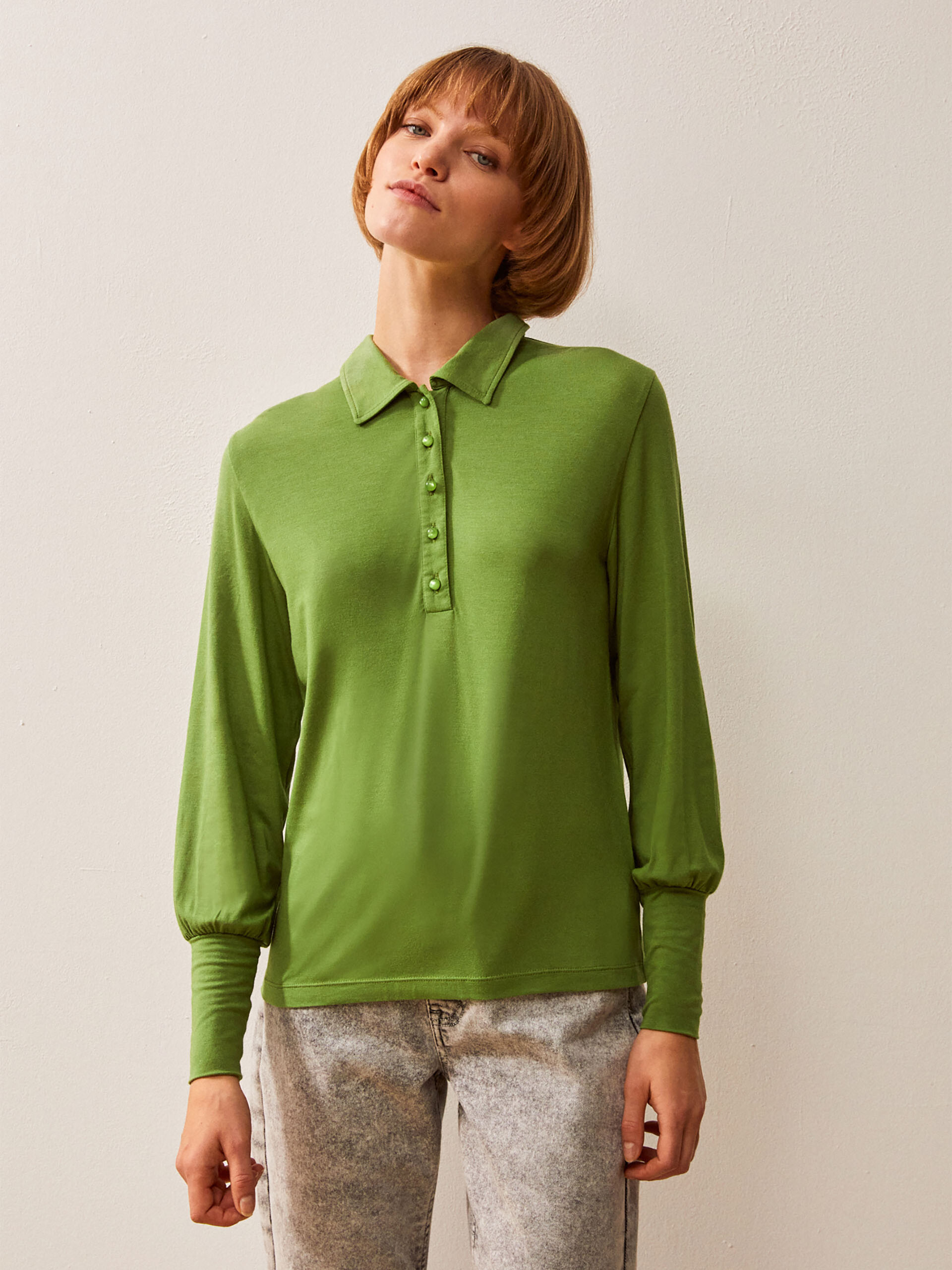 ILIAS T-SHIRT -  Prairie green , Ready-to-wear Bensimon