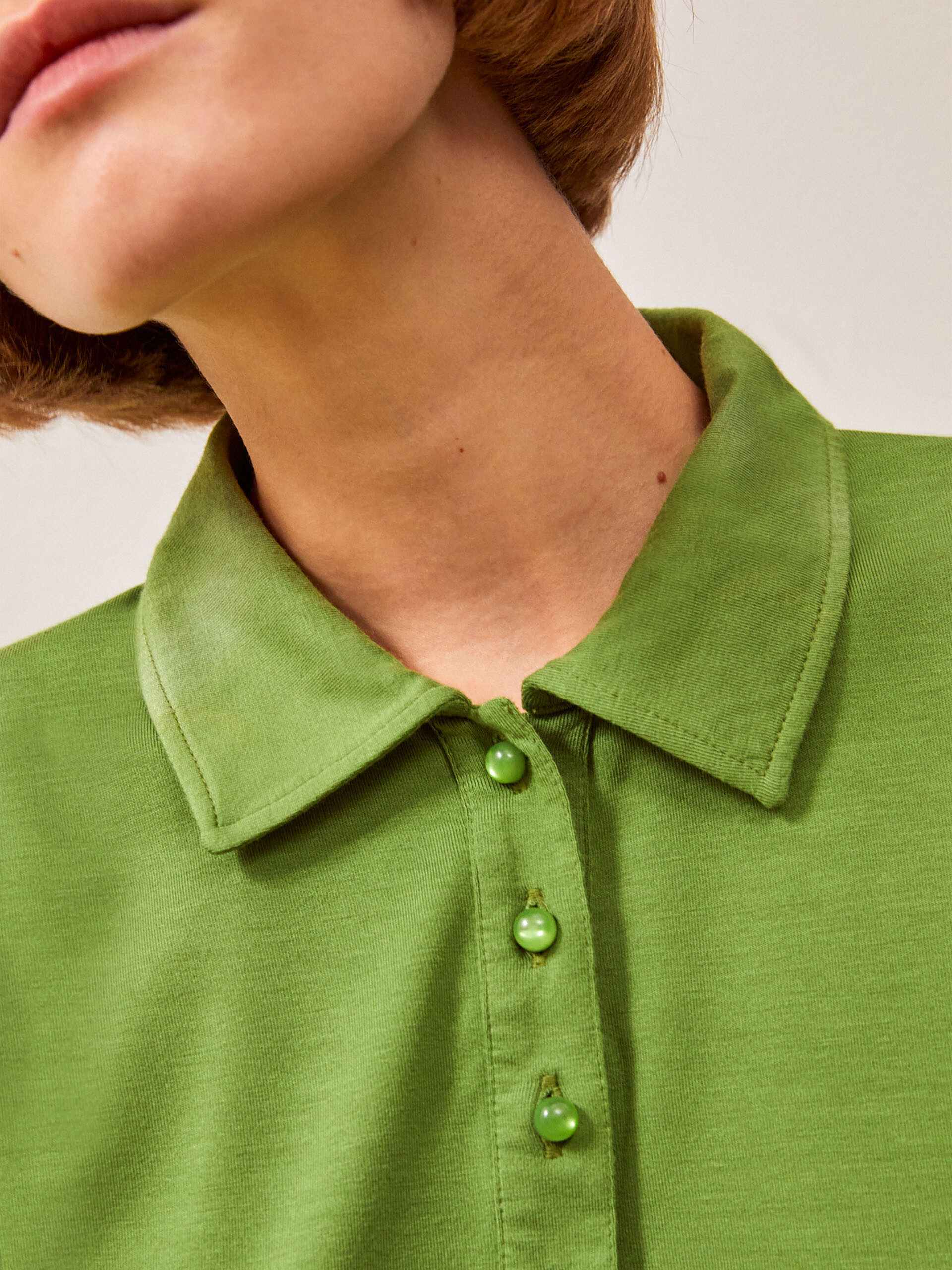 ILIAS T-SHIRT -  Prairie green , Ready-to-wear Bensimon