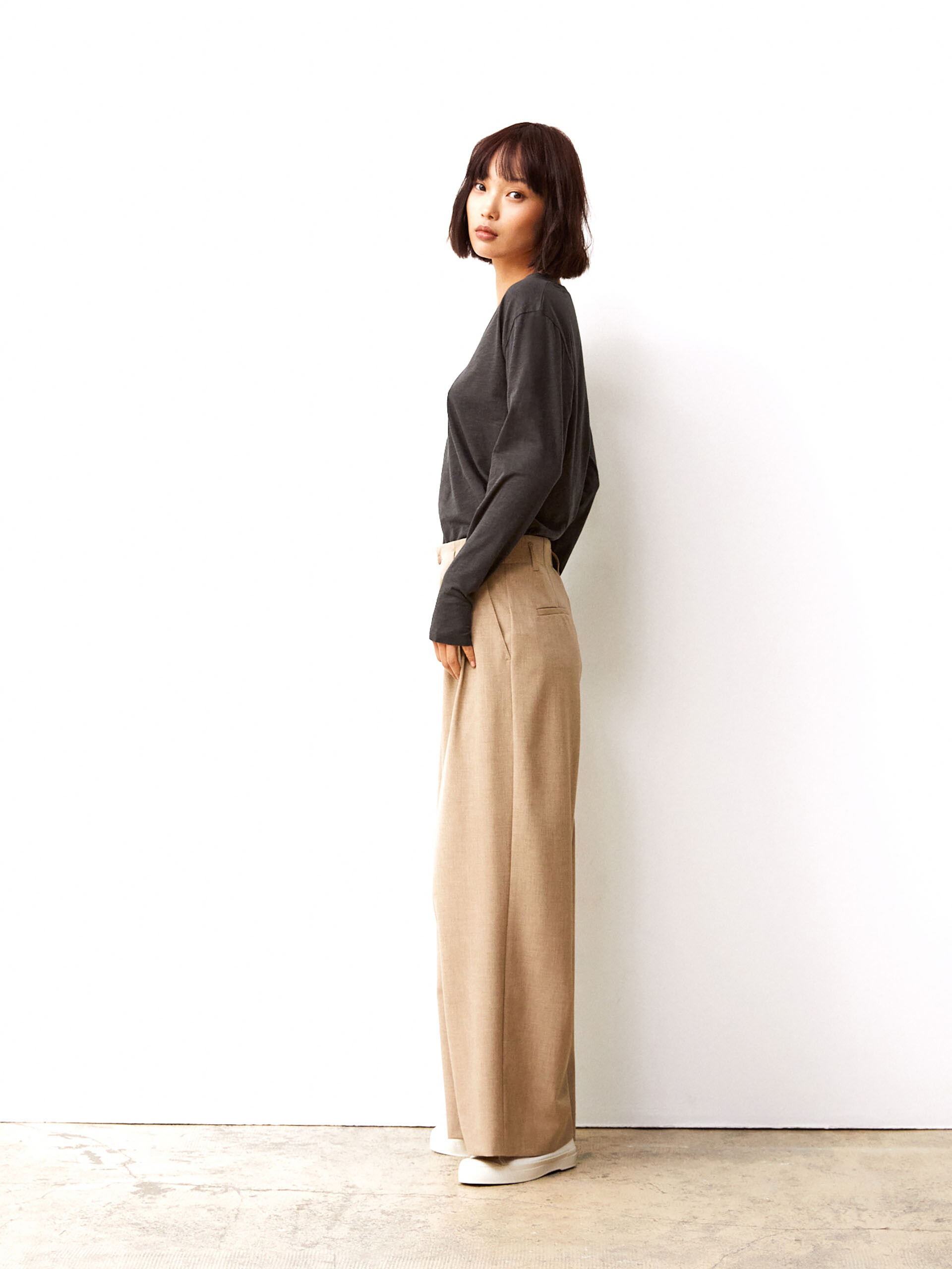 ICARE TROUSERS -  Camel , Ready-to-wear Bensimon