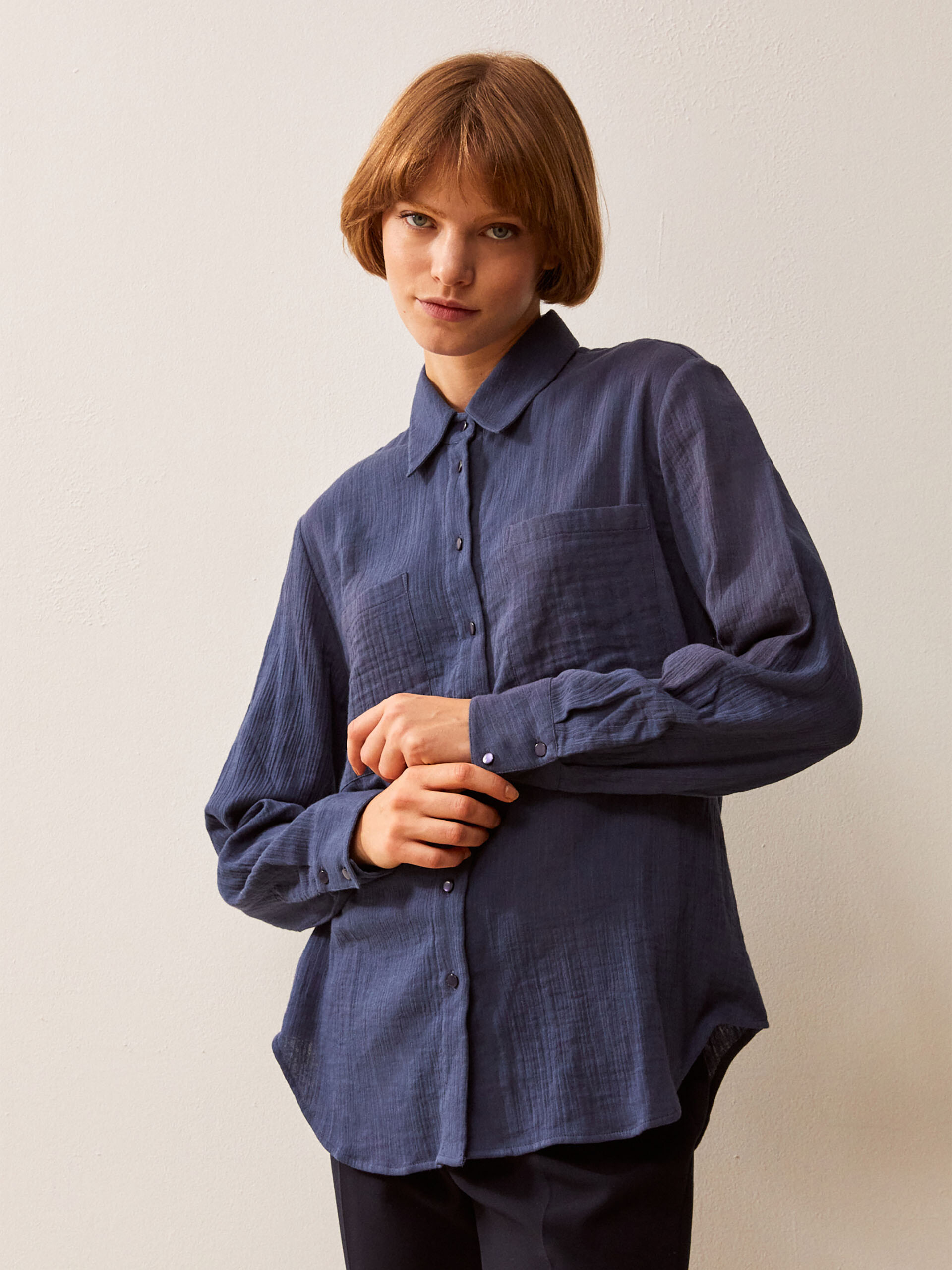 HILARIO SHIRT -  Thunderstorm , Ready-to-wear Bensimon