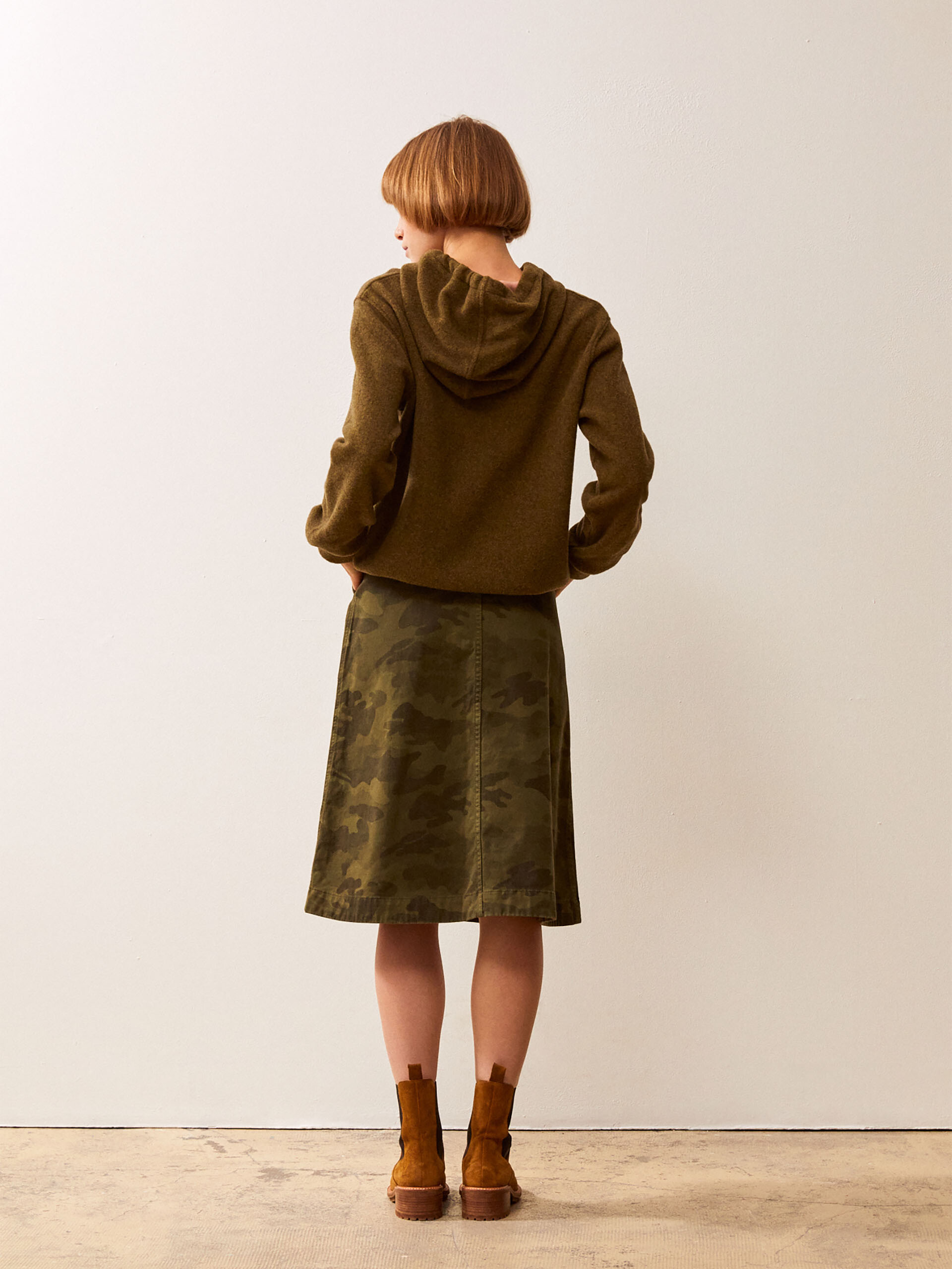 HELA SKIRT -  Camo/kaki , Ready-to-wear Bensimon