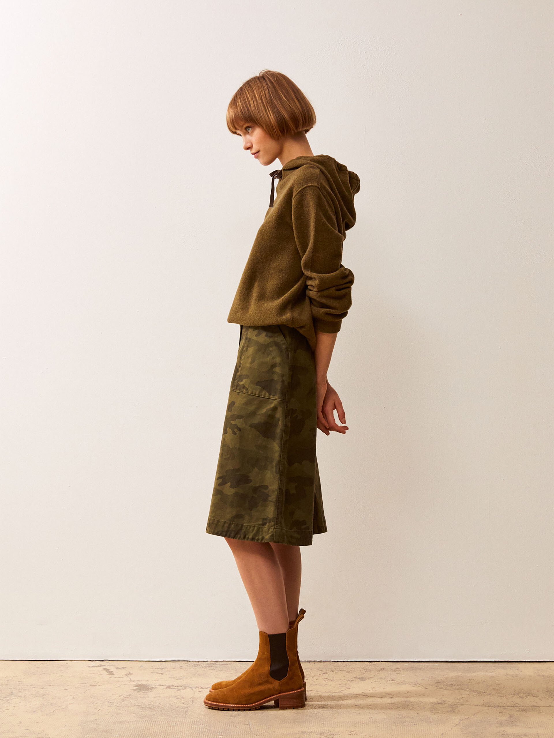 HELA SKIRT -  Camo/kaki , Ready-to-wear Bensimon