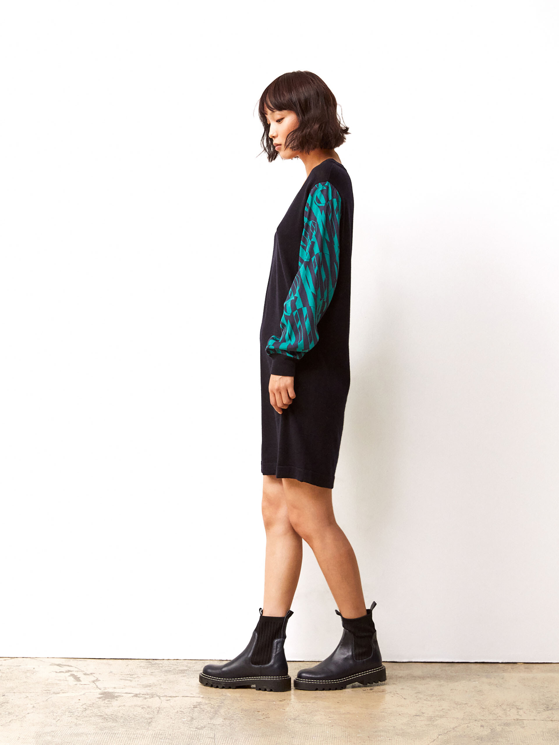INIDA DRESS -  Bleu nuit , Ready-to-wear Bensimon