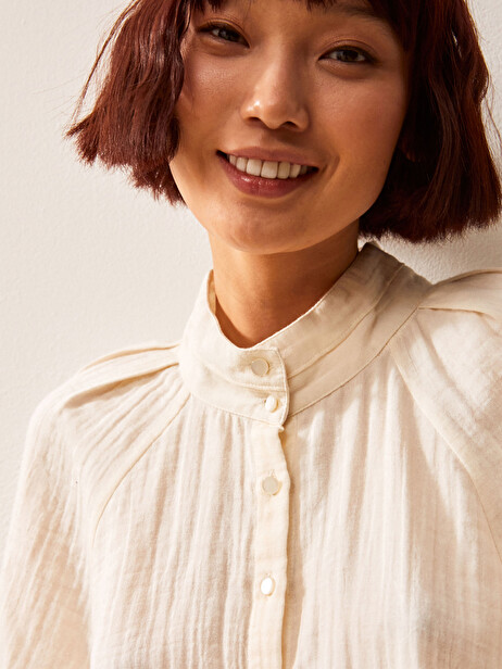 HABA SHIRT -  Cream , Ready-to-wear Bensimon