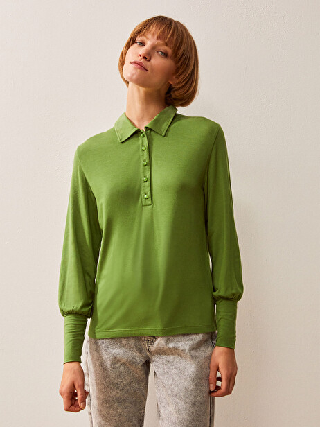 ILIAS T-SHIRT -  Prairie green , Ready-to-wear Bensimon
