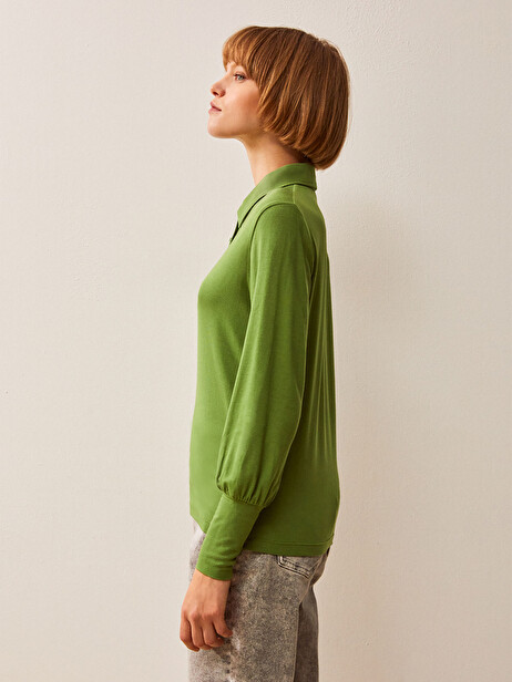 ILIAS T-SHIRT -  Prairie green , Ready-to-wear Bensimon