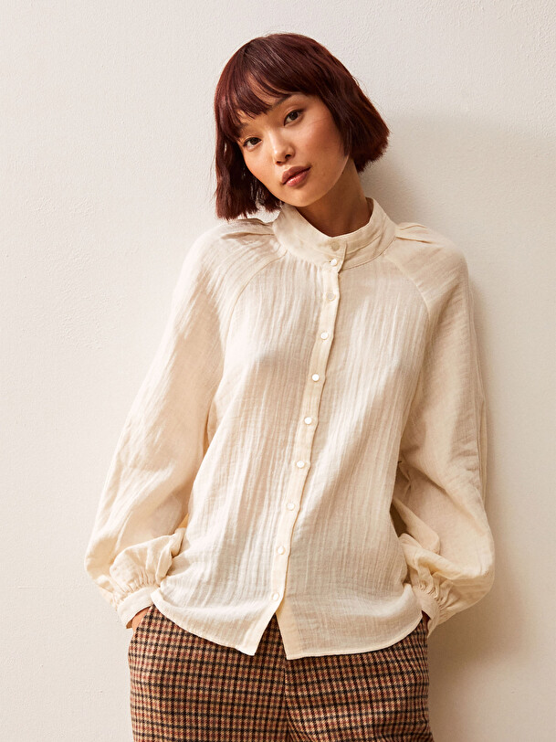 HABA SHIRT -  Cream , Ready-to-wear Bensimon