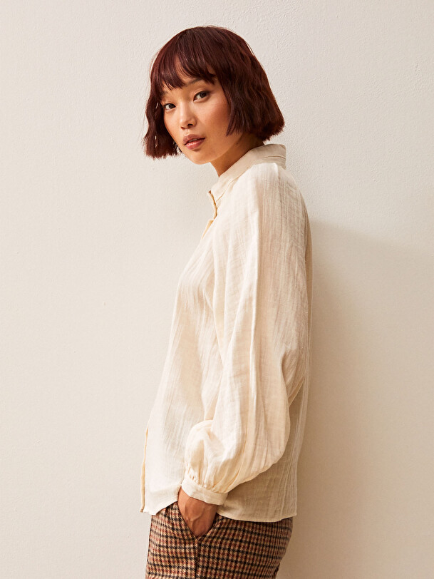 HABA SHIRT -  Cream , Ready-to-wear Bensimon