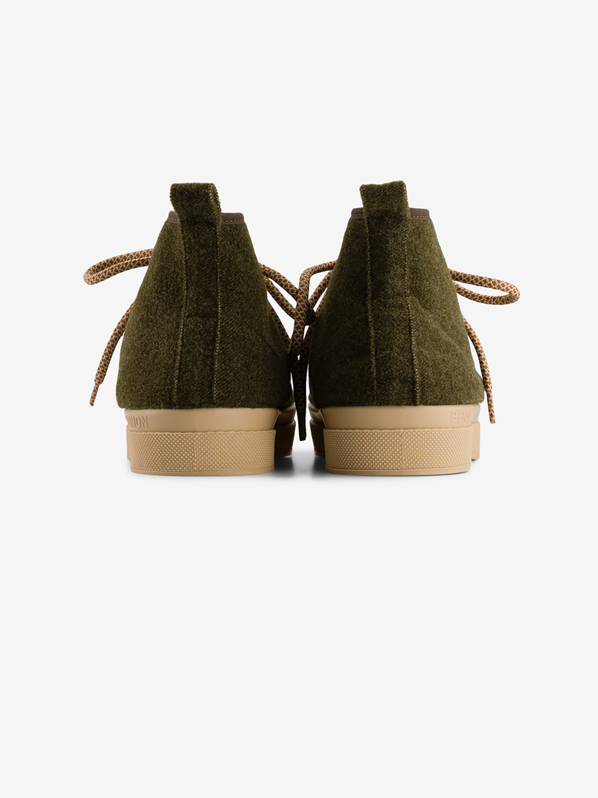 B79 STELLA WOMAN WOOL MOUNTAIN -  Khaki , Tennis & Shoes Bensimon