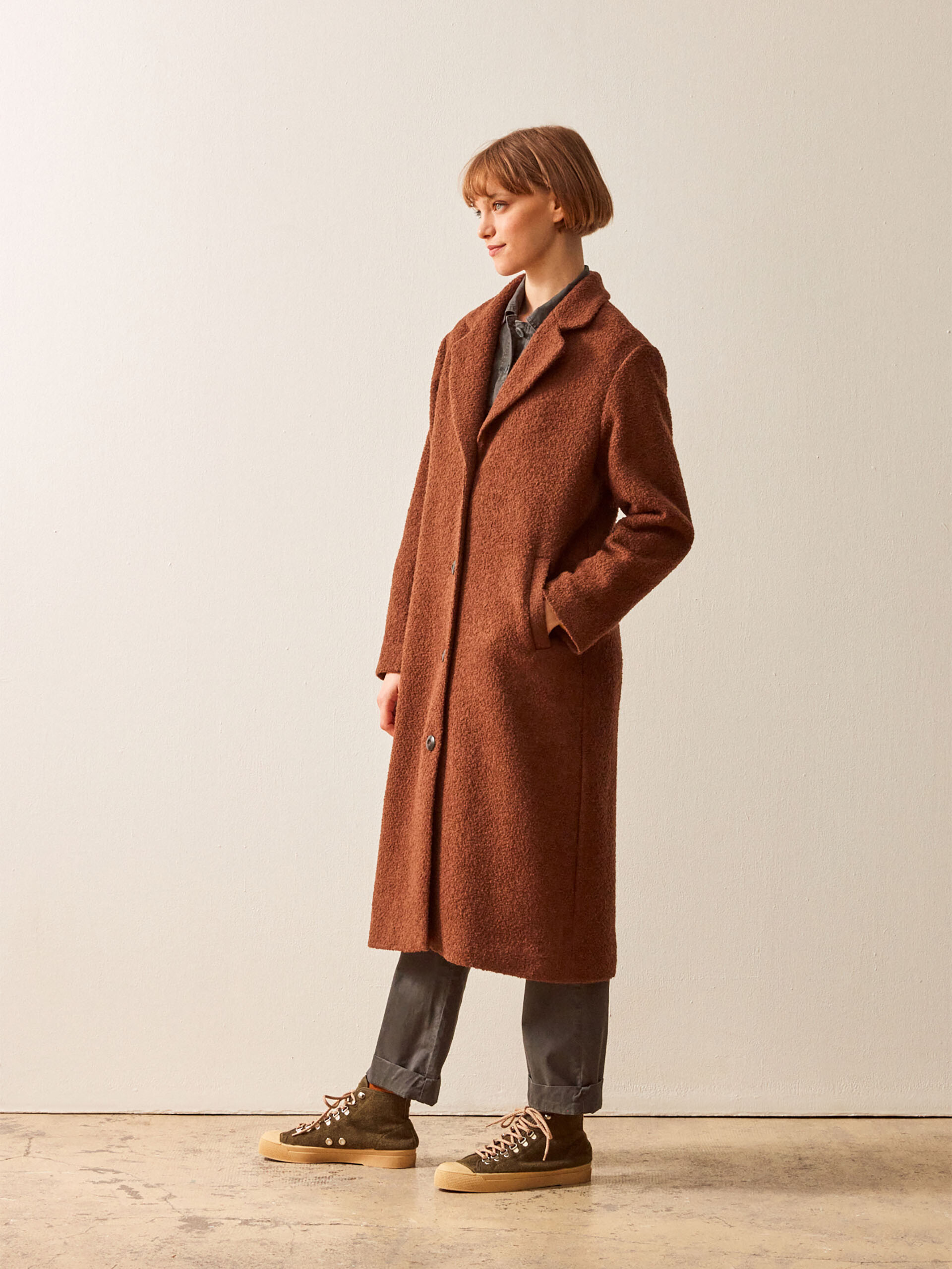 ISLAND COAT -  Hazelnut , Ready-to-wear Bensimon
