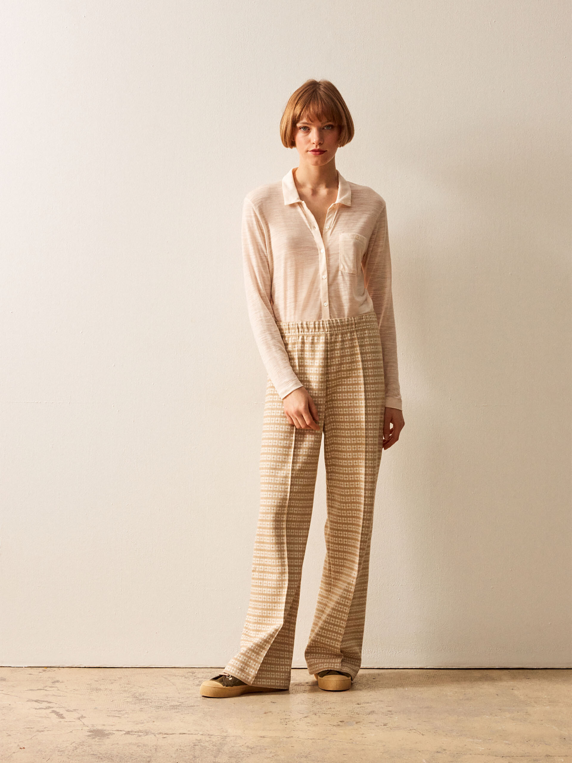 HEIKO TROUSERS -  Pale grey , Ready-to-wear Bensimon