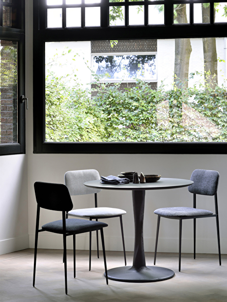 OAK TORSION BLACK TABLE D70 -  Black , Home design Bensimon
