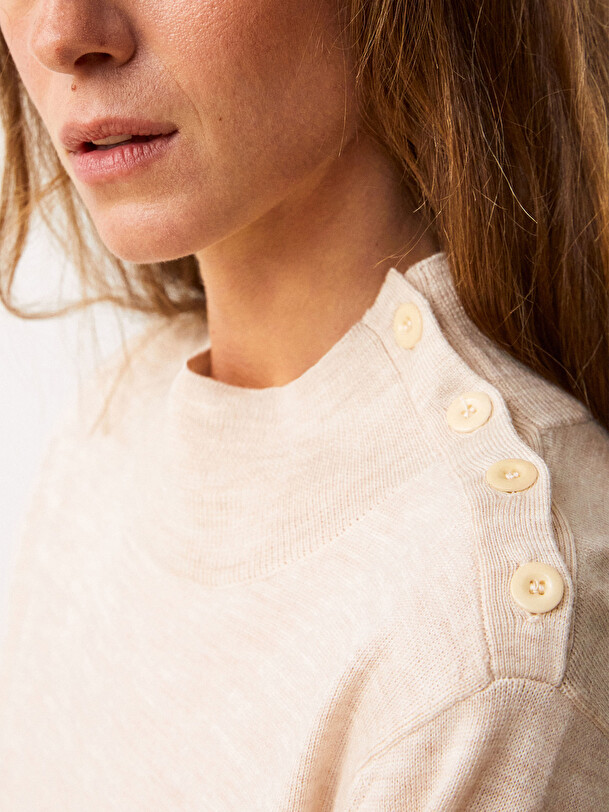 GUILAIN PULLOVER -  Cream , Ready-to-wear Bensimon