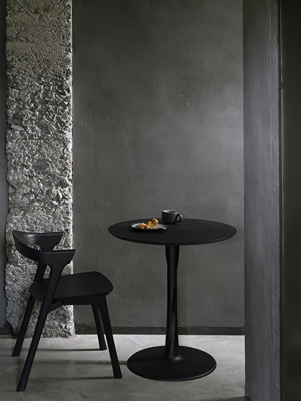 OAK TORSION BLACK TABLE D70 -  Black , Home design Bensimon