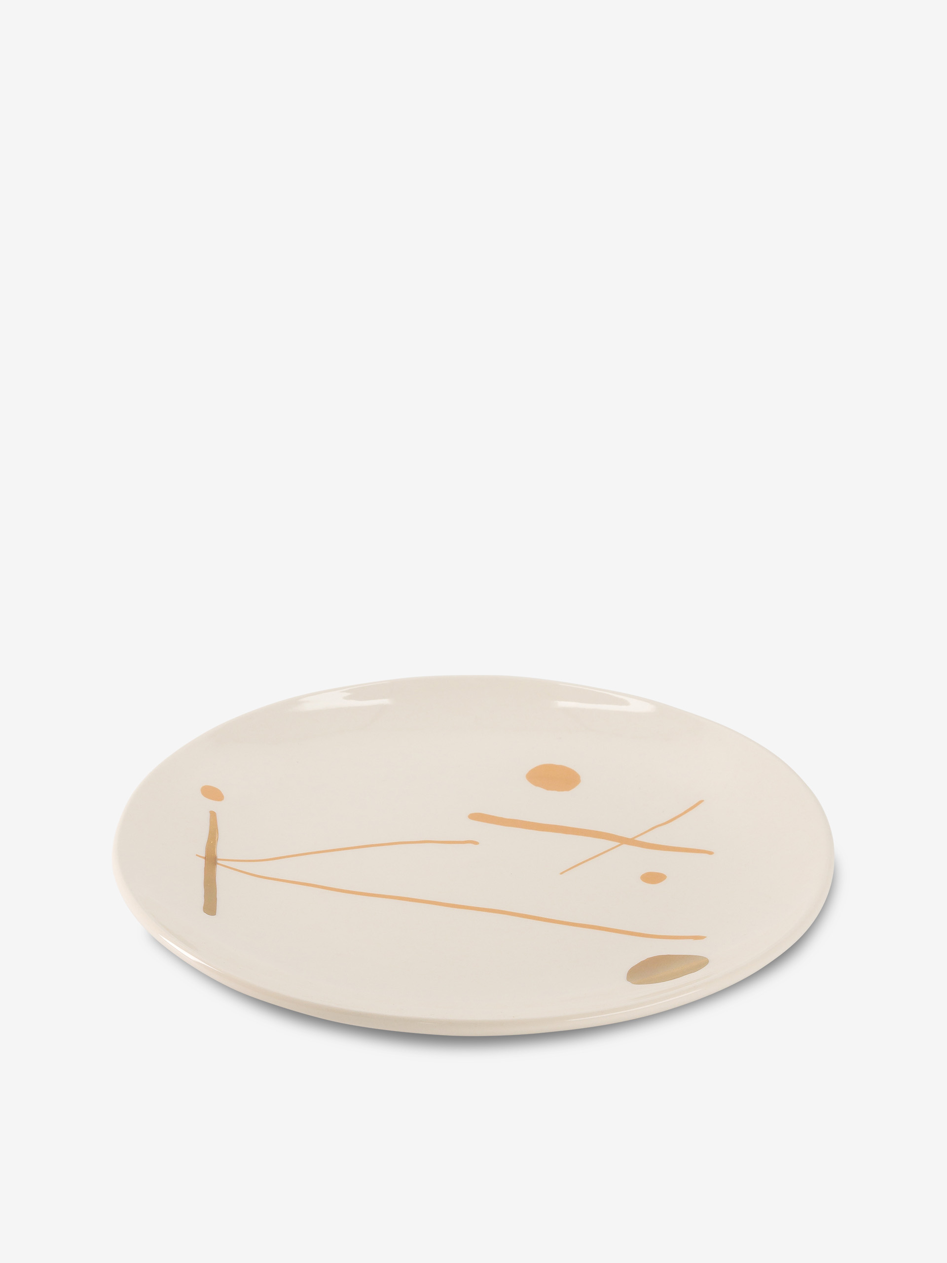 PLATE L SUNNY GOLD NUDE - Nude , Home design Bensimon