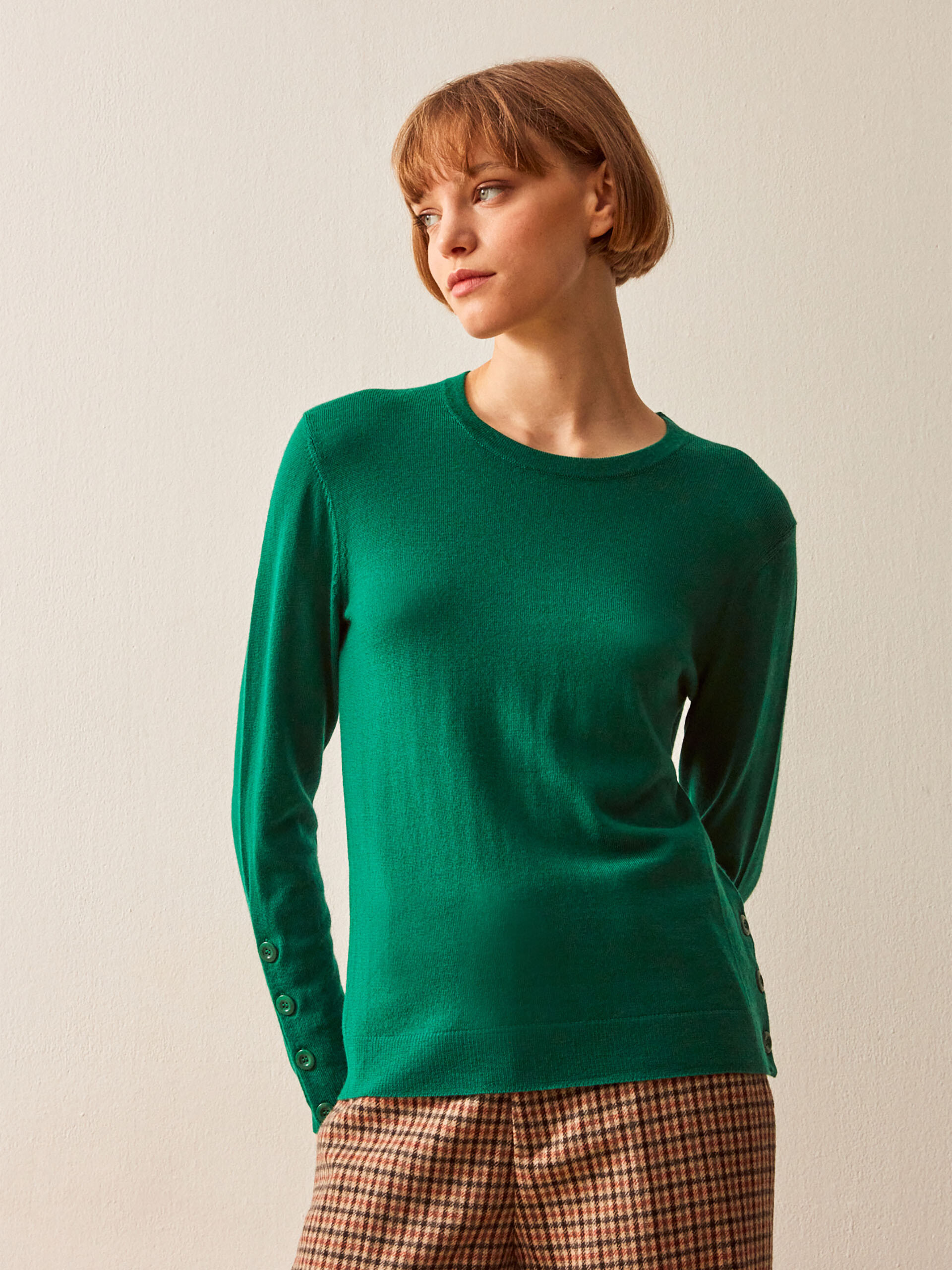 CHIRAZ PULLOVER -  Emerald , Ready-to-wear Bensimon