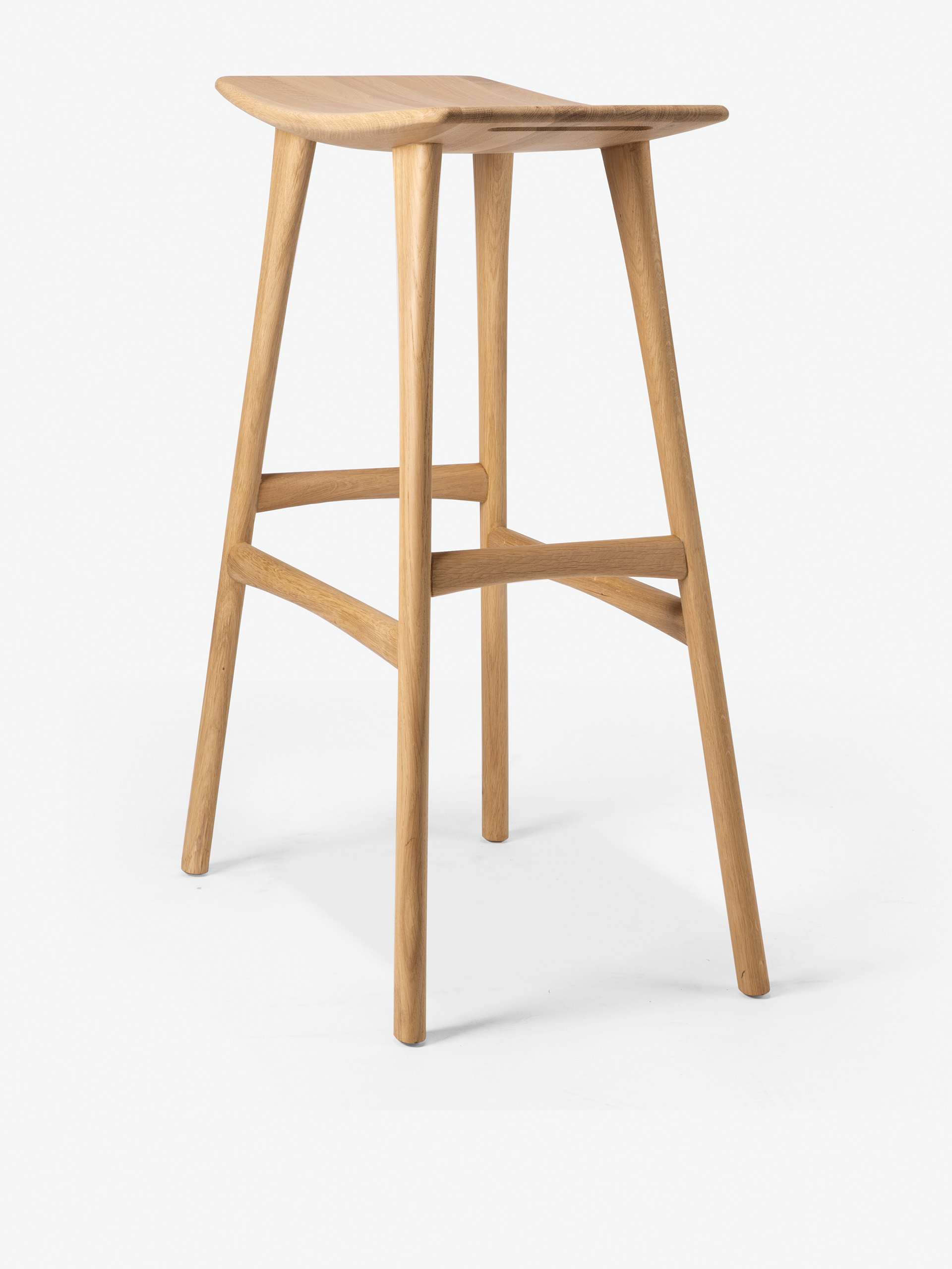 OAK OSSO BAR STOOL -  Light oak , Home design Bensimon