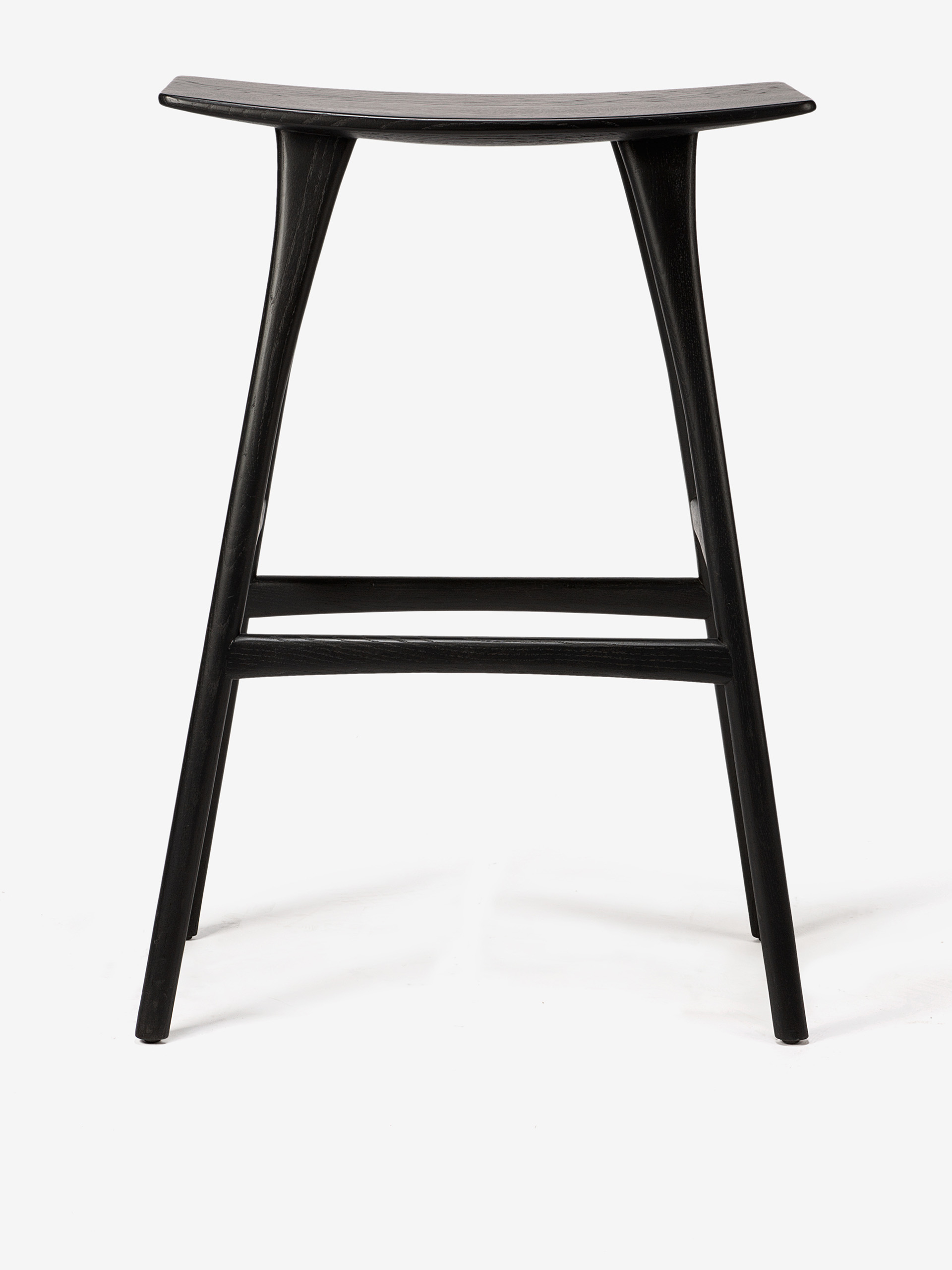 OAK OSSO BAR BLACK STOOL -  Chene fonce , Home design Bensimon
