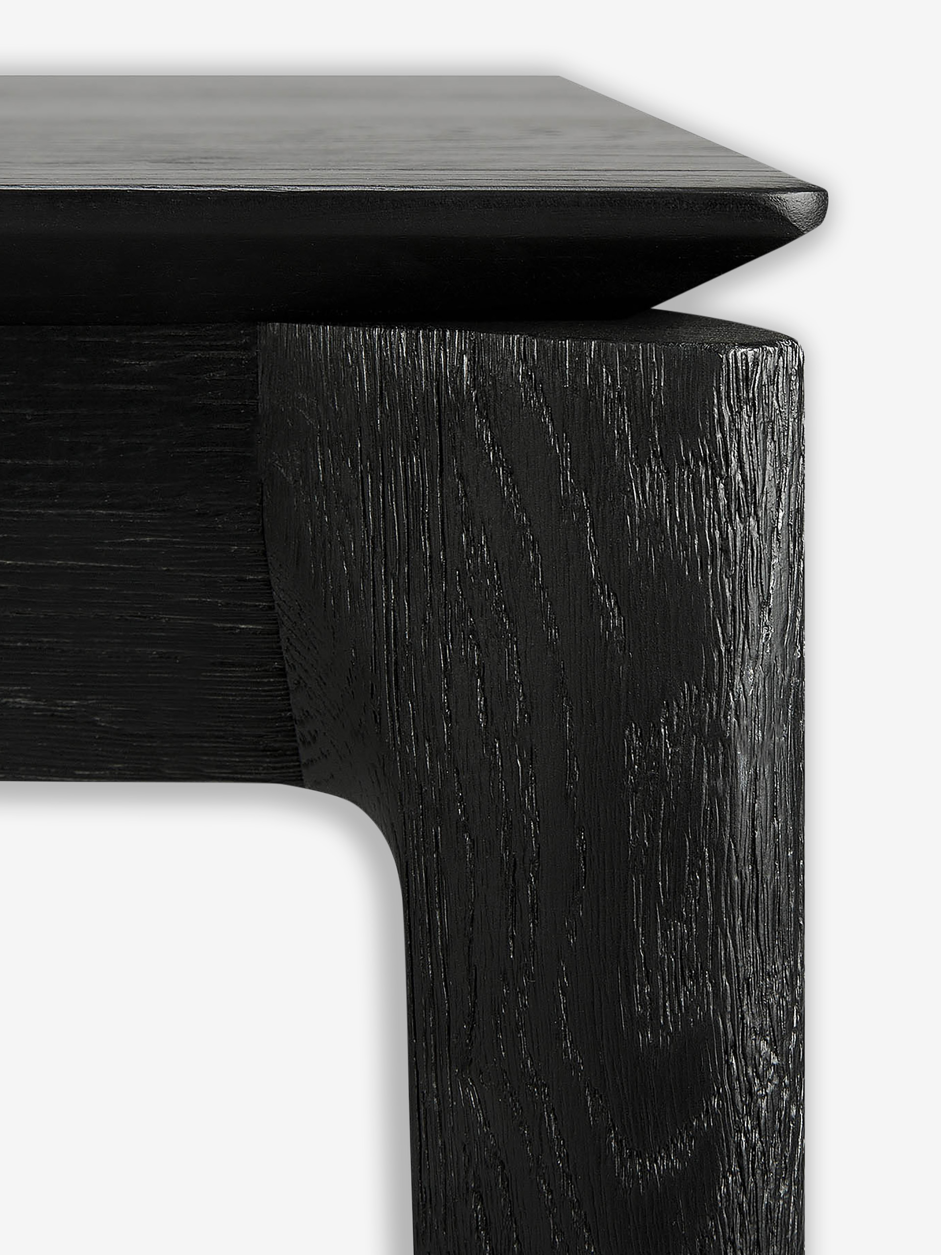 OAK BOK BLACK TABLE - L200 CM -  Black , Home design Bensimon
