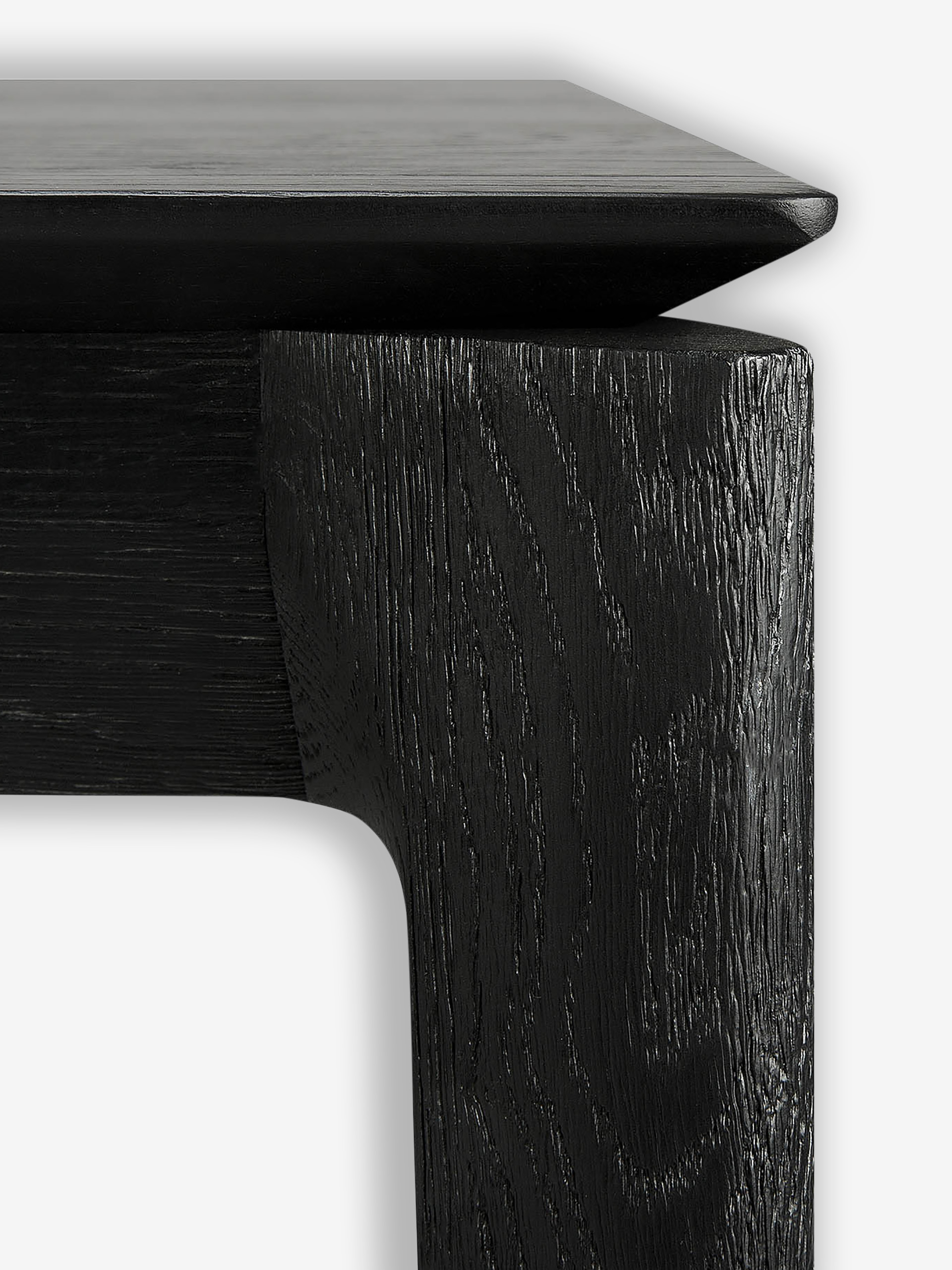 OAK BOK BLACK TABLE - L240 CM - Black , Home design Bensimon