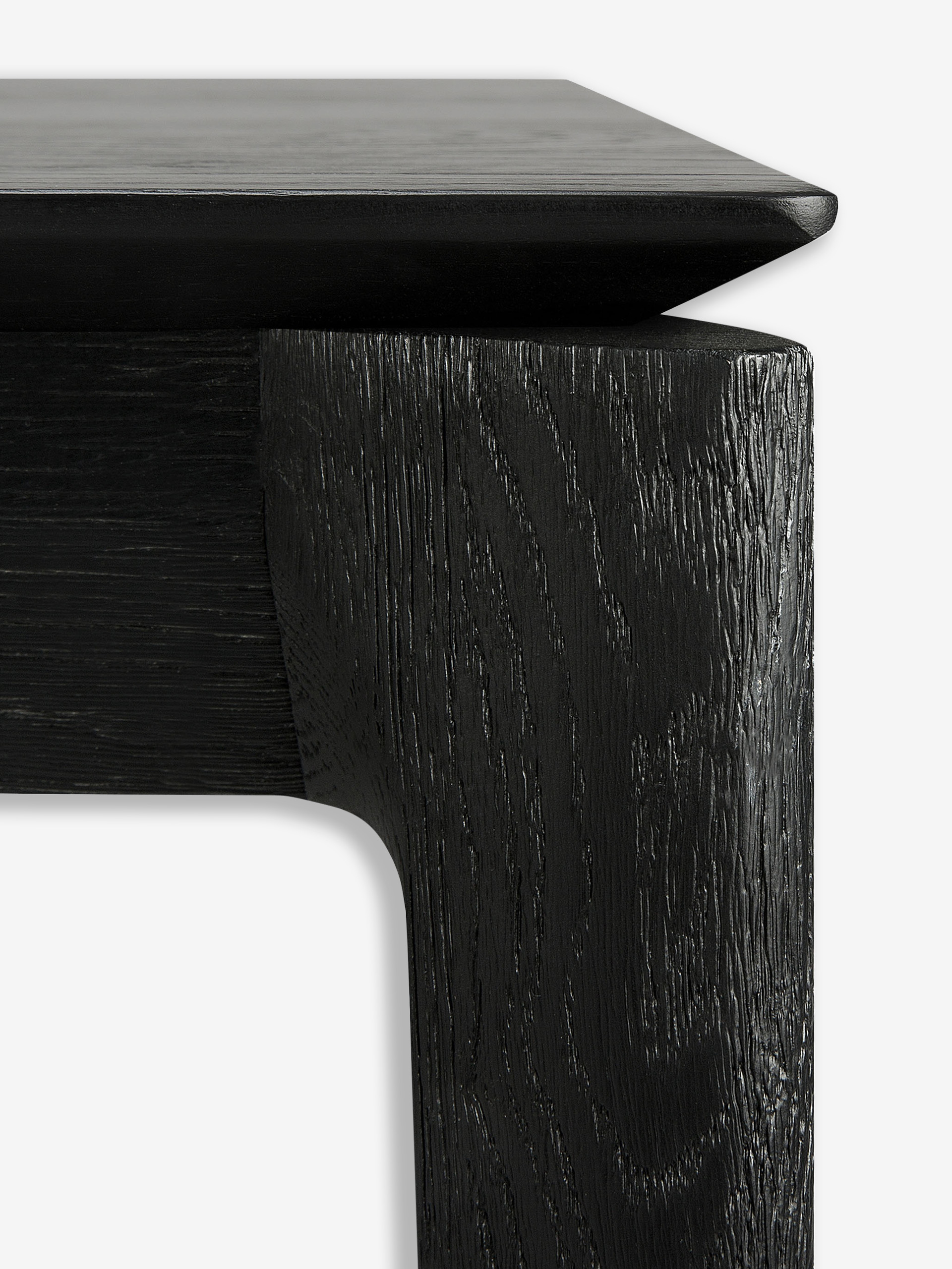 EXTENSION OAK BOK BLACK TABLE - L140/220 CM - Black , Home design Bensimon