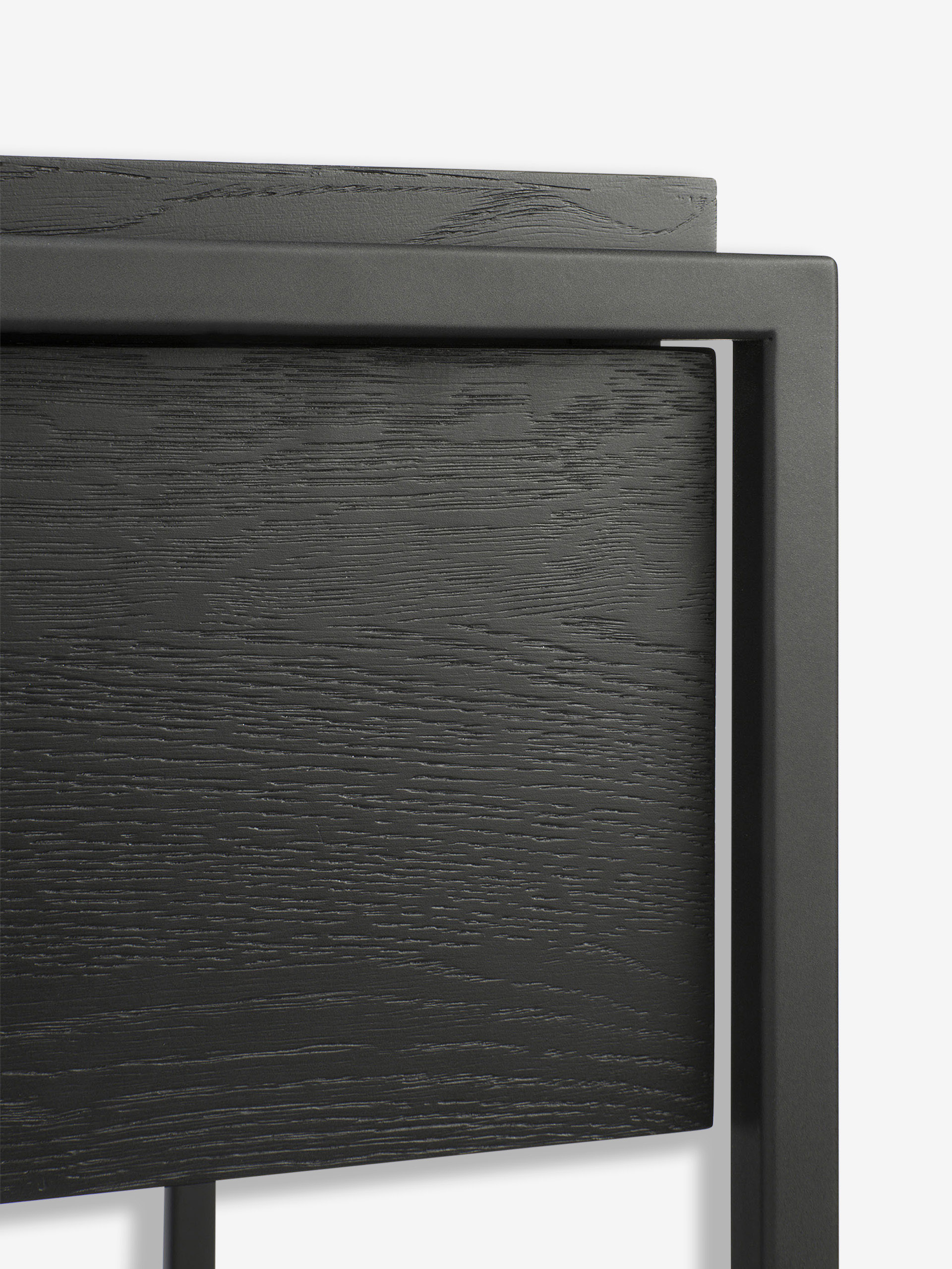 OAK MONOLIT BLACK CONSOLE - 2 DRAWERS -  Black , Home design Bensimon