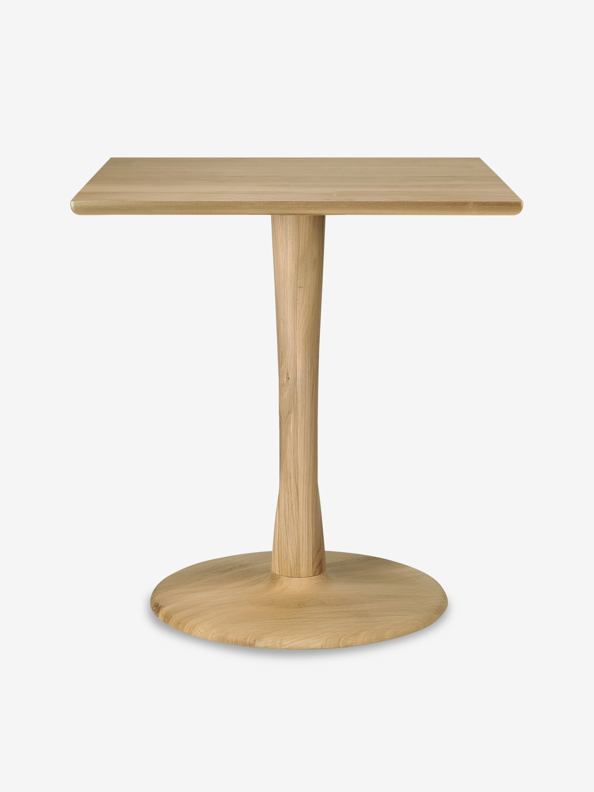 OAK TORSION SQUARE TABLE - L70 CM - Light oak , Home design Bensimon