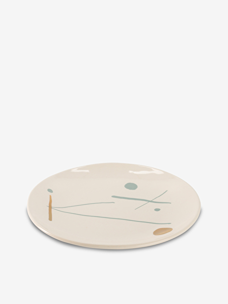 PLATE L SUNNY GOLD NUDE -  Jade , Home design Bensimon